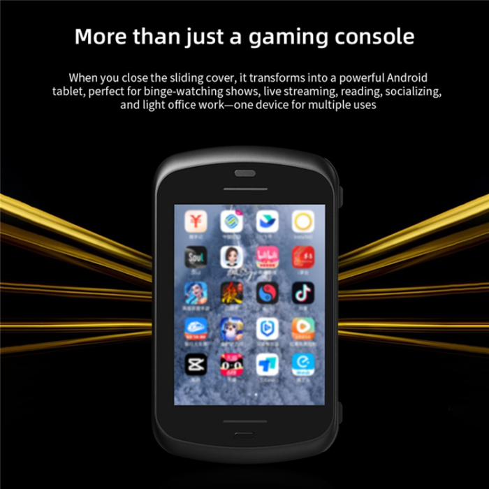 ANBERNIC - ANBERNIC RG Slide Spelkonsol Retro Gamepad Android 13 AI - Svart