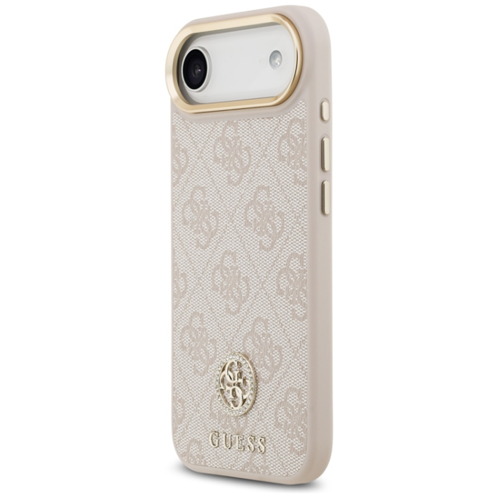 Guess - Guess iPhone 17 Air Mobilskal Magsafe Strass Logo - Rosa