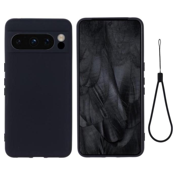 OEM - Google Pixel 8 Pro Mobilskal Liquid Silikon - Svart