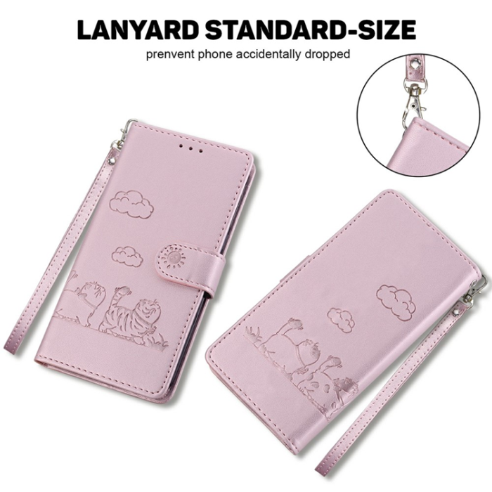 A-One Brand - Sony Xperia 10 VII Plånboksfodral RFID Kitten Pattern - Rosa