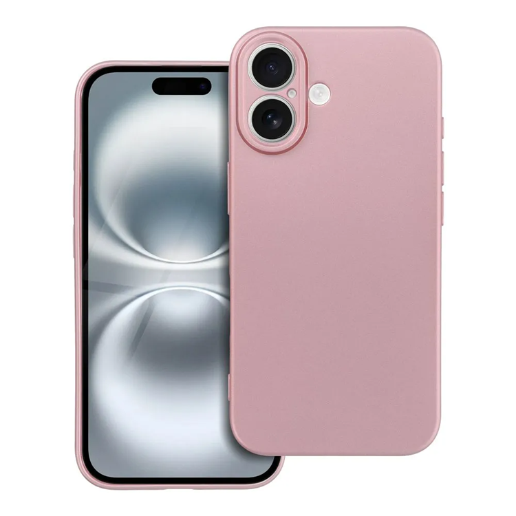 iPhone 16 Plus Mobilskal Metallic - Rosa | 2353 | AlltMobil