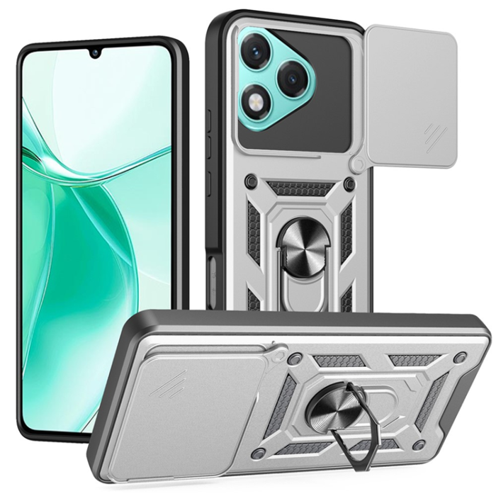 A-One Brand - Honor 400 Lite 5G Mobilskal Kickstand - Silver
