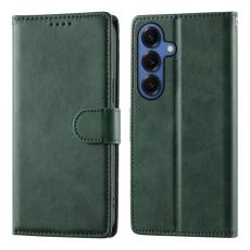 OEM - Samsung Galaxy S26 Fodral St&auml;ll &Auml;kta L&auml;der Flip Skydd - Gr&ouml;n