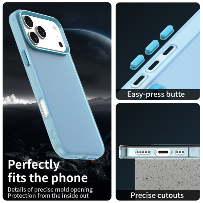 A-One Brand - iPhone 17 Pro Mobilskal Matte Anti-Drop - Blå