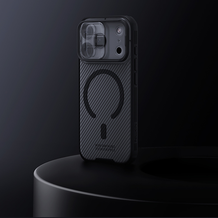 Nillkin - Nillkin iPhone 17 Pro Mobilskal MagSafe CamShield Pro - Transparent Svart