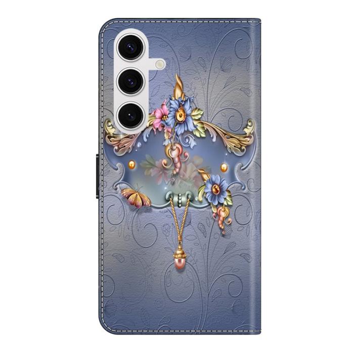 OEM - Samsung Galaxy S26 Plånboksfodral Konstläder Med Ställ - Blommotiv