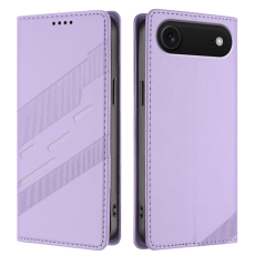 A-One Brand - iPhone 17 Air Plånboksfodral Punk Style Imprinted - Ljuslila
