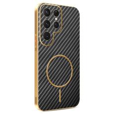 OEM - Samsung Galaxy S26 Ultra Skal Kolfiber Texturerad TPU - Svart