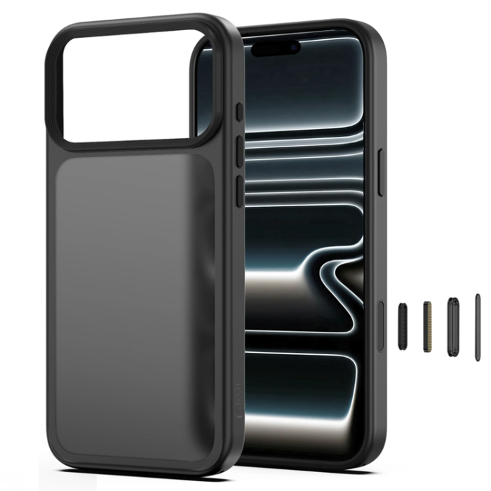 Tech-Protect - Tech-Protect Mobilskal För iPhone 18 Pro Max Magmat - Matte Svart