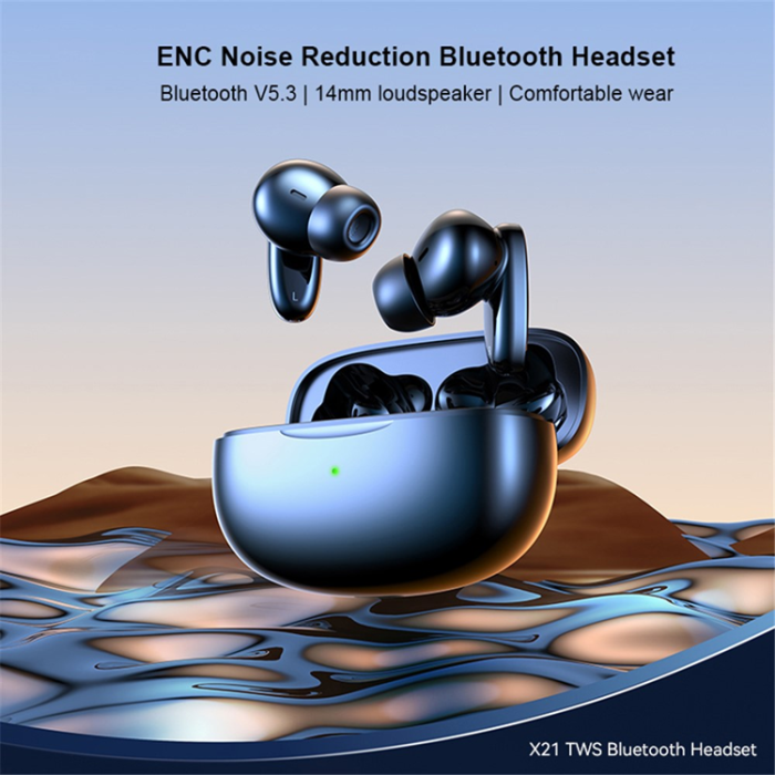 XUNDD - XUNDD TWS Trådlösa V5.3 Bluetooth Hörlurar In-ear ENC X21