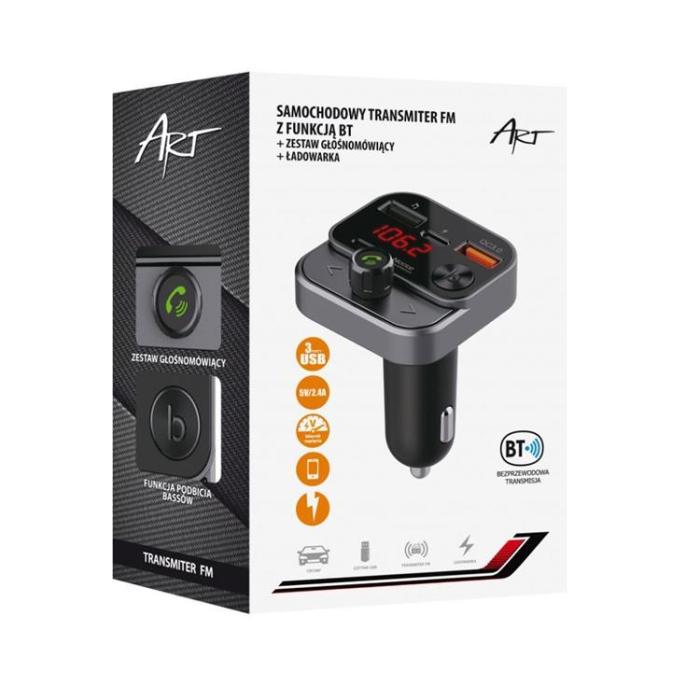 OEM - FM MP3-Sändare Bluetooth 5.0 + USB-A/Typ C 30W ART FM-84B
