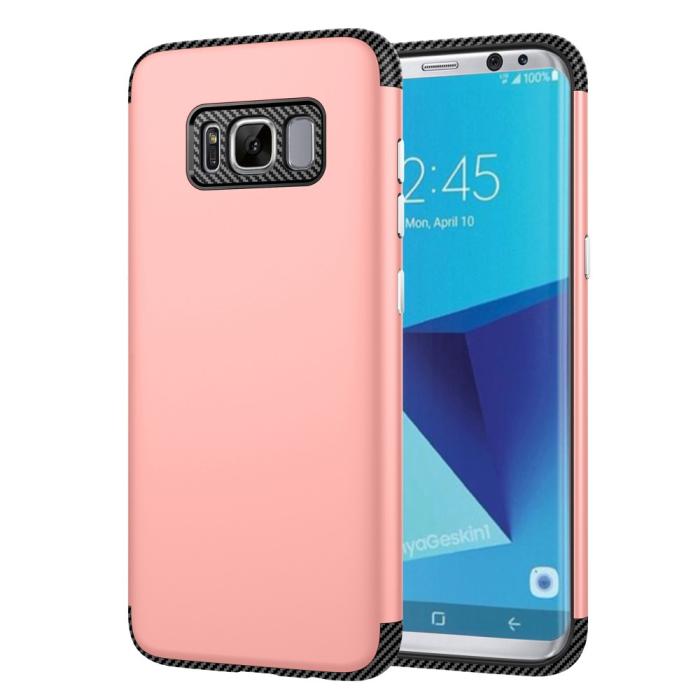 UTGATT4 - Carbon Combo Mobilskal till Samsung Galaxy S8 - Rose Gold