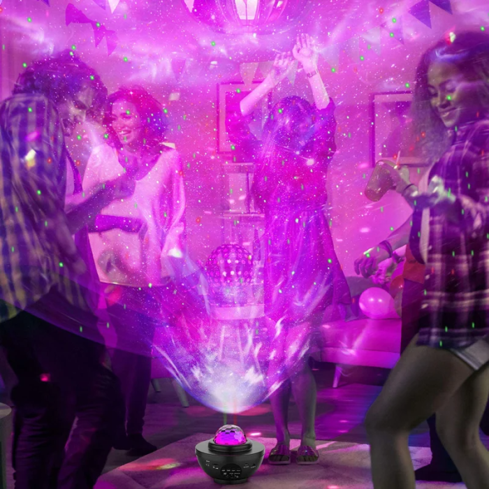 A-One Brand - Galaxylampa / Rymdlampa med inbyggd Bluetooth Högtalare