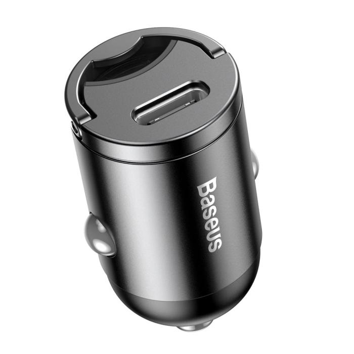 BASEUS - Baseus Tiny Star Mini PPS Billaddare USB-C Port 30W Grå