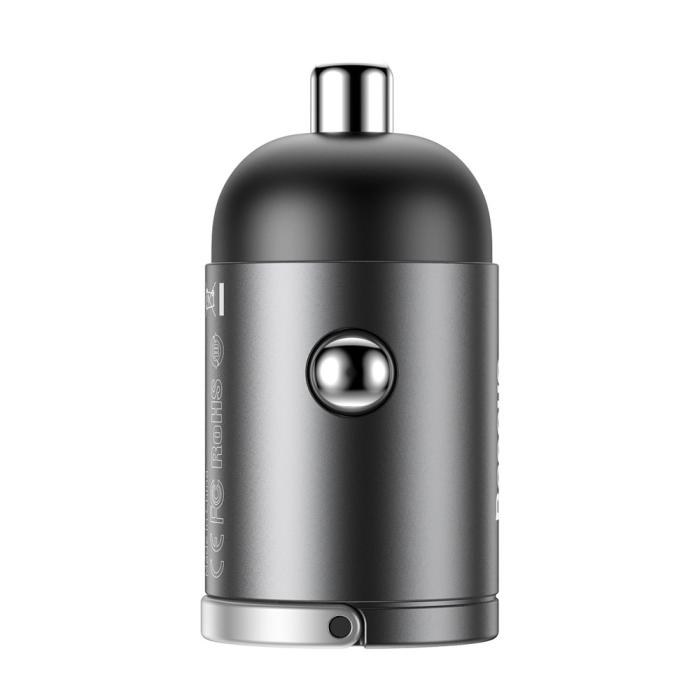 BASEUS - Baseus Tiny Star Mini PPS Billaddare USB-C Port 30W Grå