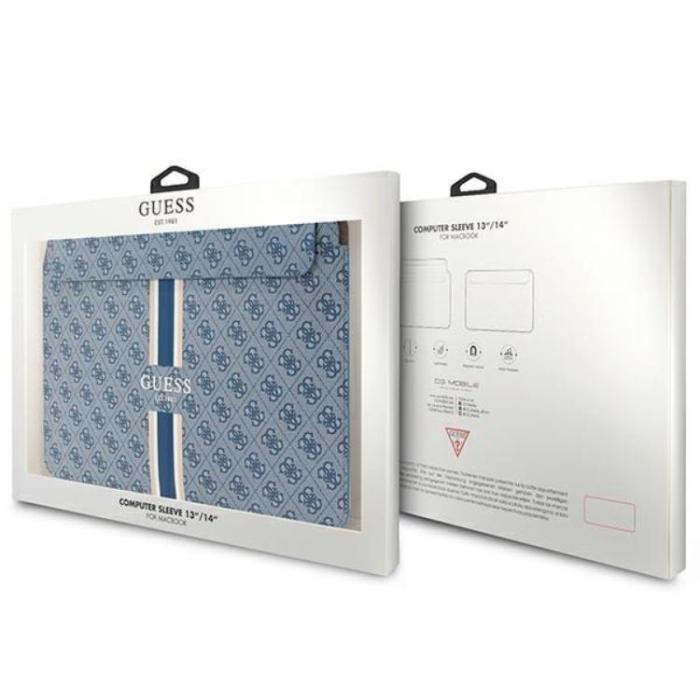 Guess - Guess Datorfodral 14'' Printed Stripes - Blå
