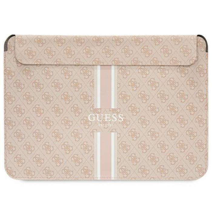 Guess - Guess Datorfodral 14'' Printed Stripes - Rosa