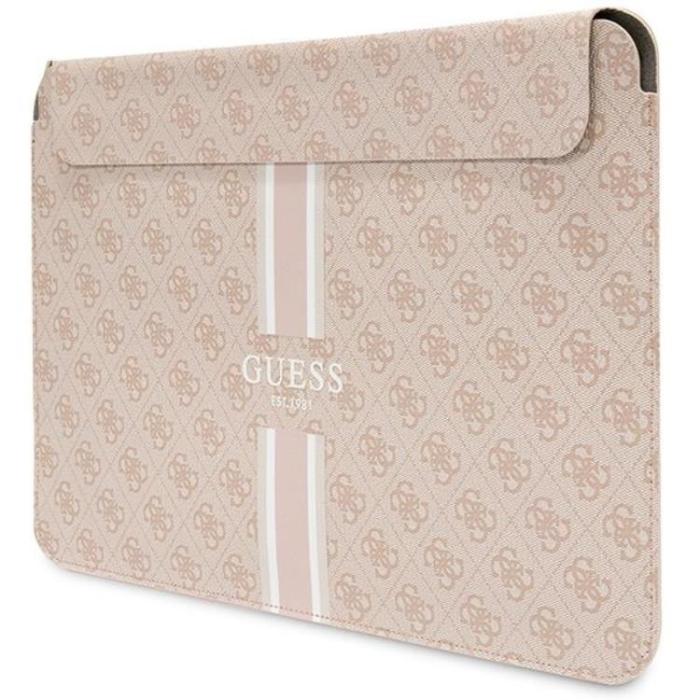 Guess - Guess Datorfodral 14'' Printed Stripes - Rosa