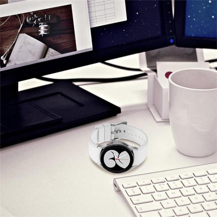 OEM - Galaxy Watch 6 (44mm) Armband Silikon - Vit