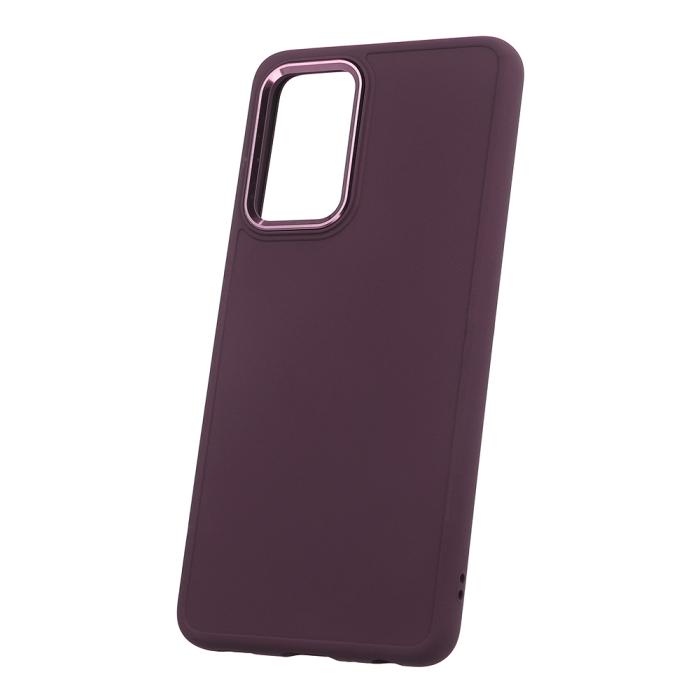 OEM - Skal med Satinöverlägg för Samsung Galaxy A52 4G / A52 5G / A52S 5G burgundy