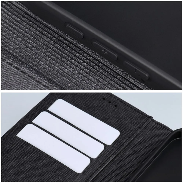OEM - Galaxy S25 Ultra Plånboksfodral Gomma - Svart