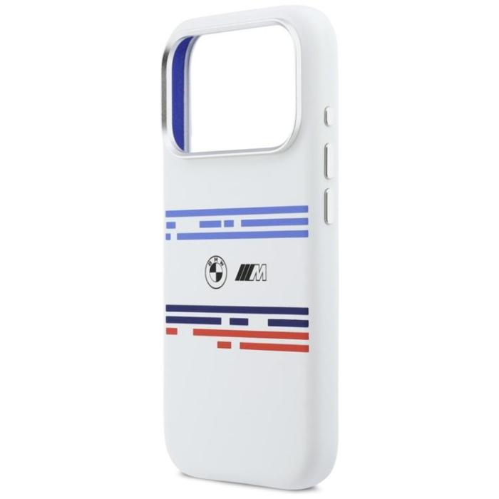 BMW - BMW iPhone 17 Pro Mobilskal MagSafe Silikon Horizontal Line
