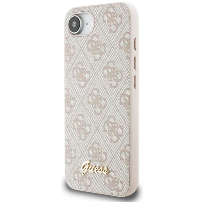 Guess - Guess iPhone 16e Mobilskal MagSafe 4G Script Logo - Rosa