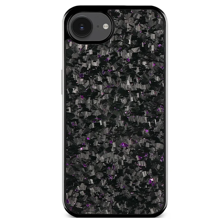 iPhone 16e Mobilskal MagSafe Aramid Fiber Forged Textur - Lila (Lila) | 2353 | AlltMobil