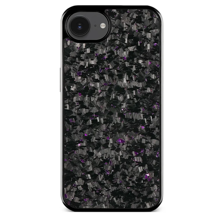 A-One Brand - iPhone 16e Mobilskal Aramid Fiber Forged Textur - Lila