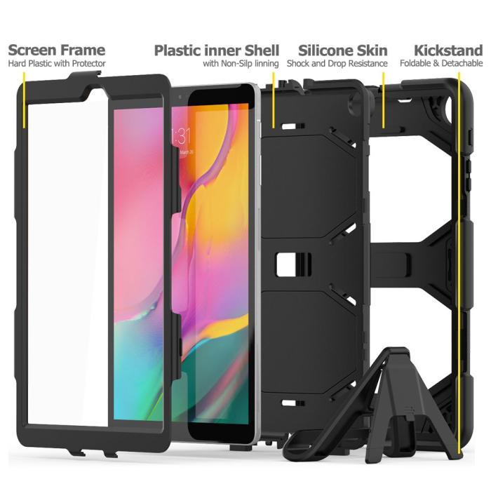 UTGATT - Tech-Protect Survive Galaxy Tab A 10,1 2019 T510 / T515 Svart