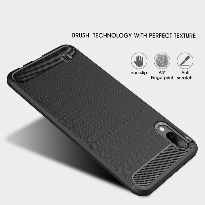 UTGATT5 - Tech-Protect Tpucarbon Galaxy A50 / A30S Svart