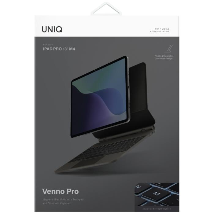 UNIQ - UNIQ iPad Pro 13 M4 (2024) Fodral Magnetic Smart Keyboard Venno Pro