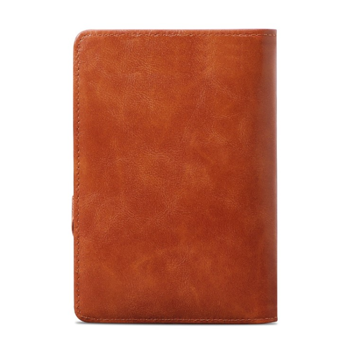 SUNICETY - SUNICETY Passhållare Plånbok RFID Korthållare PU-läder - Brun