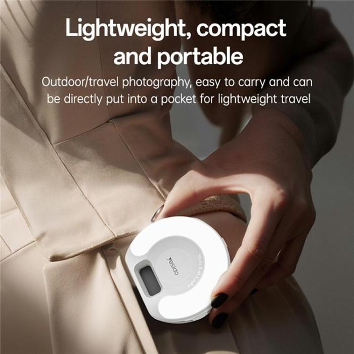 Yesido - YESIDO Selfie-Ringlampa med Mobilklämma och LED-Belysning DH13
