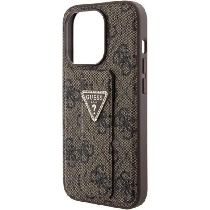 Guess - Guess iPhone 15 Pro Max Mobilskal Grip Stand Triangle Strass
