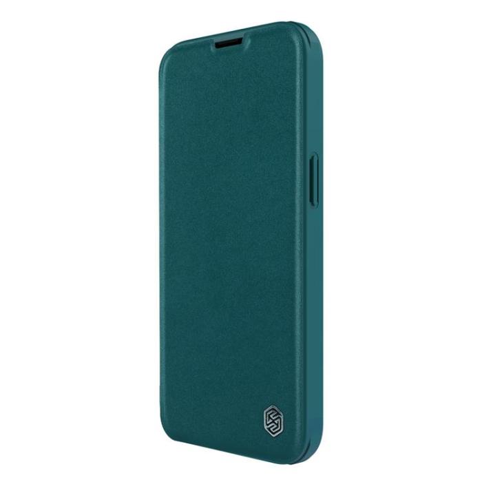 Nillkin - Nillkin iPhone 14 Plus Plånboksfodral QinPro Läder Plain - Exuberant Grön