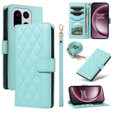 A-One Brand - OnePlus 15 5G Pl&aring;nboksfodral Rhombus L&auml;der