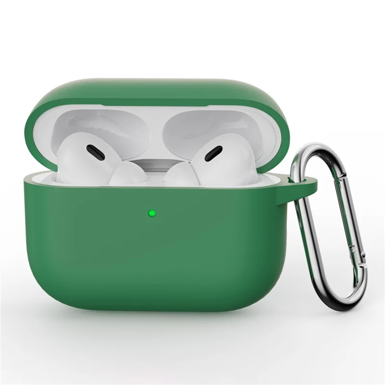 Airpods Pro 3 Mobilskal Silikon med Karbinhake - Grön | 2353 | AlltMobil