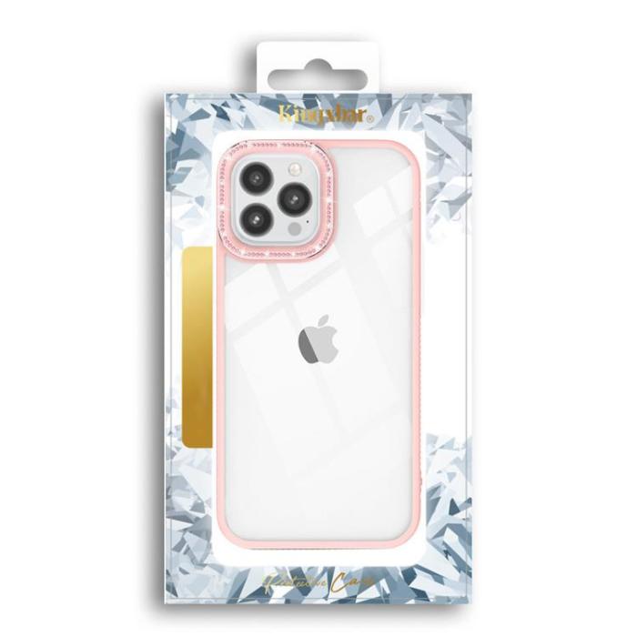 Kingxbar - Kingxbar iPhone 13 Pro Max Skal Sparkles med Crystals - Rosa