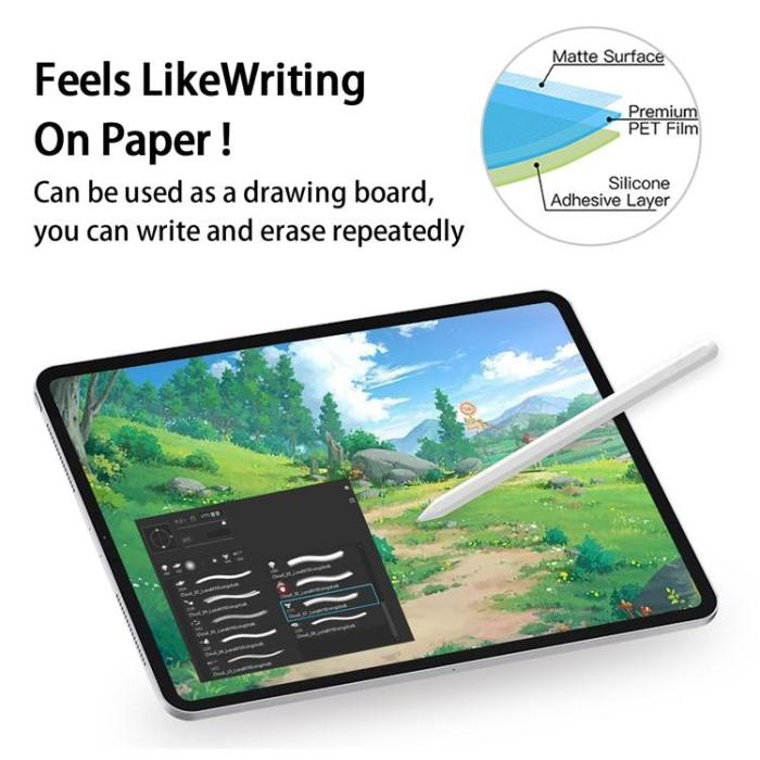 A-One Brand - Galaxy Tab S9 Skärmskydd Paperfeel PET - Clear