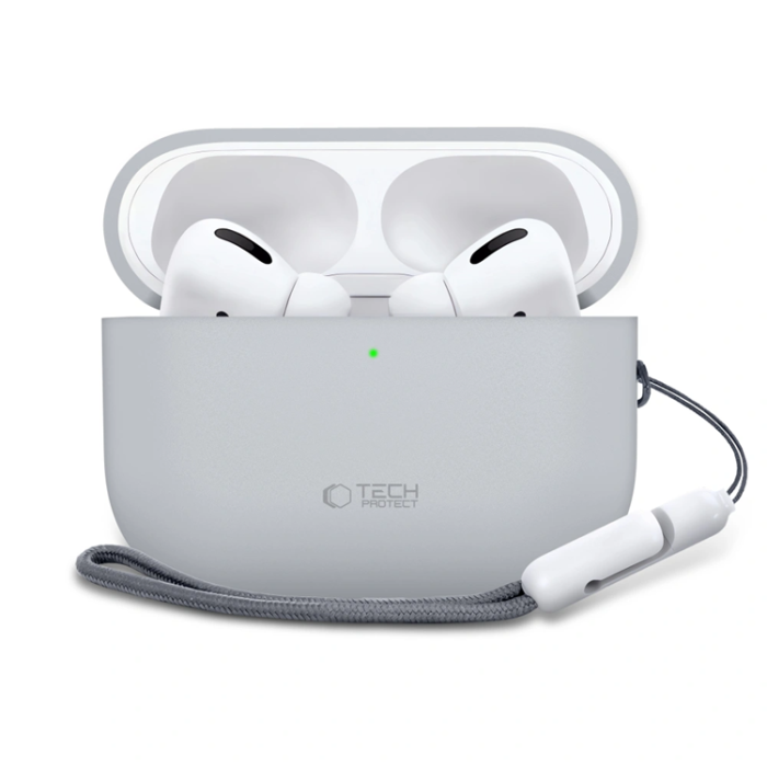 Tech-Protect - Tech-Protect Apple Airpods Pro 3 Skal Silikon - Crayon Grå