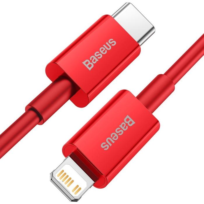 UTGATT5 - Baseus Fast Charging Lightning USB-C Kabel 1 m - Röd