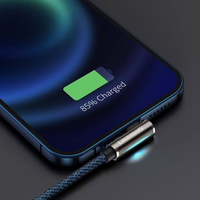 UTGATT1 - Baseus Mobile Game Lightning Kabel USB 2.4A 1m - Blå