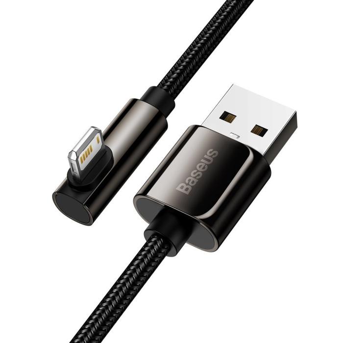 BASEUS - Baseus Mobile Game Lightning Kabel USB 2,4A 1m - Svart