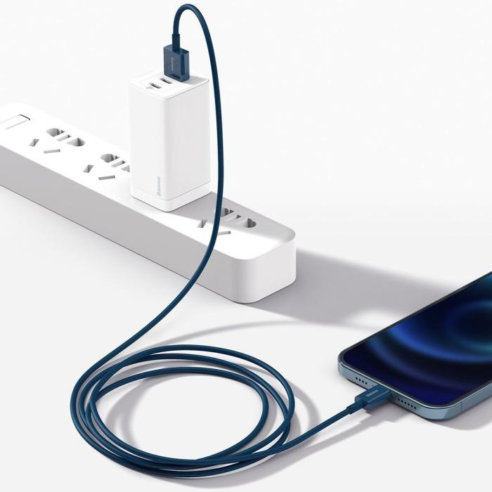 BASEUS - Baseus Superior USB-A till Lightning kabel 1m - Blå