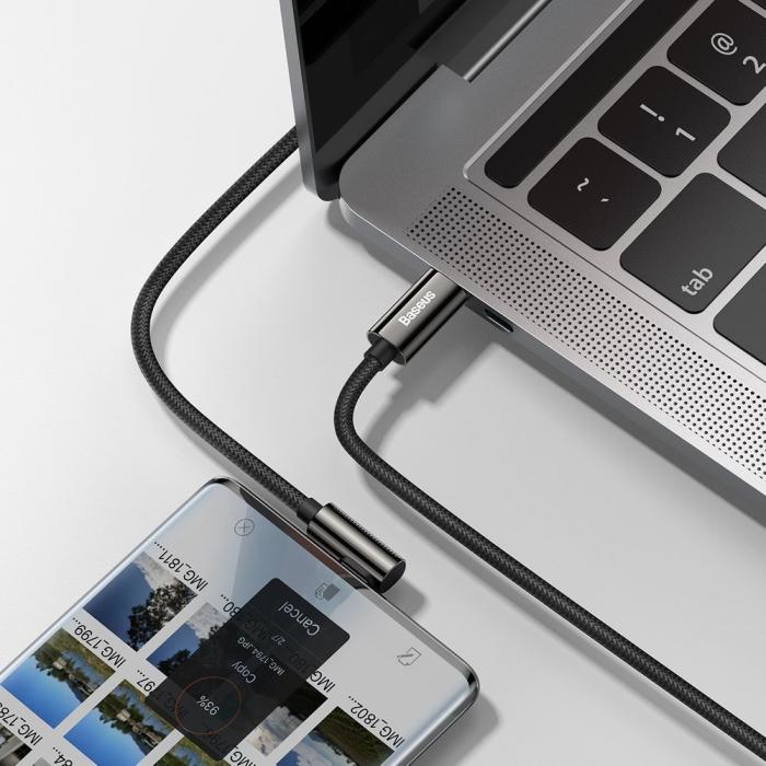 BASEUS - Baseus snabbladdning USB-C till USB-C 100W 5A 1m - Svart