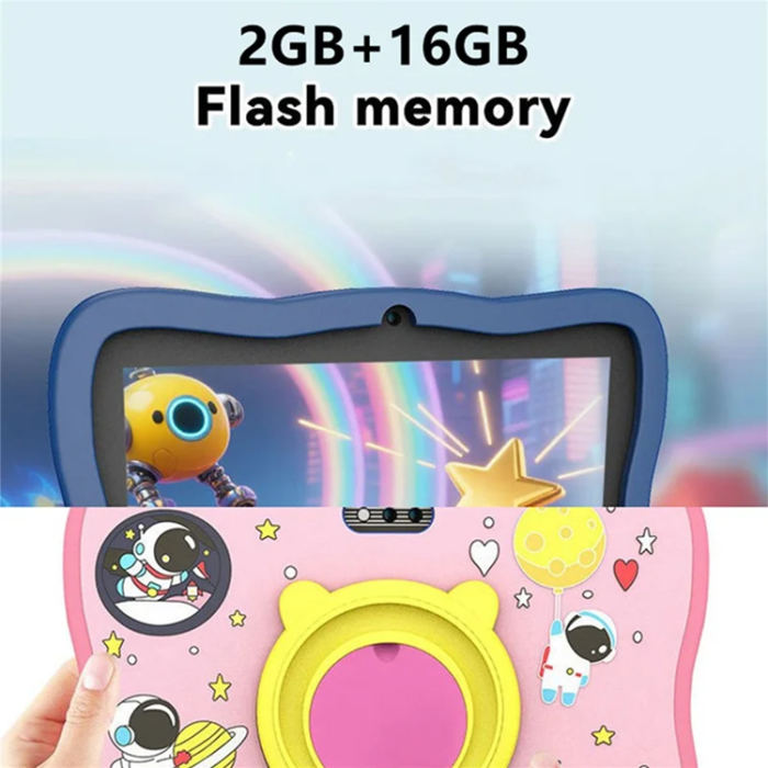 A-One Brand - Surfplatta För Barn A17 med 3000mAh Batteri - Rosa