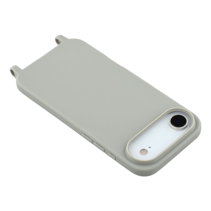 A-One Brand - iPhone 17 Air Mobilskal TPU Shockproof med Lanyard - Grå