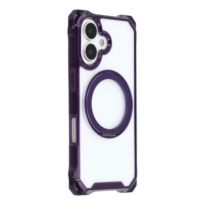 A-One Brand - iPhone 17 Mobilskal MagSafe Ring Kickstand - Lila