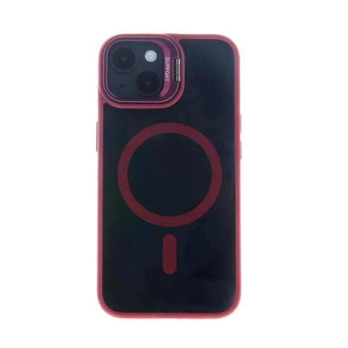 OEM - iPhone 16 Plus Mobilskal MagSafe Extra Lens - Maroon